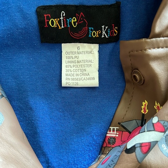 Foxfire for Kids Little Boys Monster Truck Raincoat - Picture 5 of 7